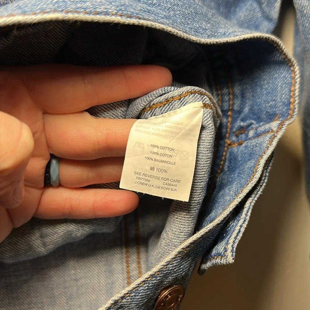 J. Crew Women’s Classic Denim Jacket Sz S Style H5593